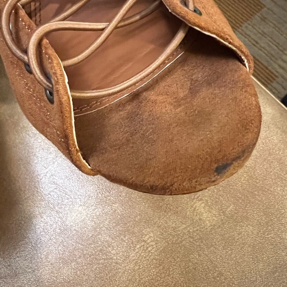 Liliana Brown Suede Lace Up Booties - Picture 16 of 16